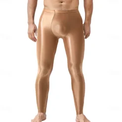 Dance Costumes Activewear Pole dance Pants Pure Color Men's Performance Training High Nylon