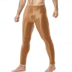 Dance Costumes Activewear Pole dance Pants Pure Color Men's Performance Training High Nylon