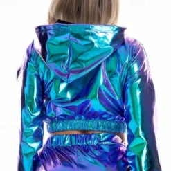 Dance Costumes Exotic Dancewear Pole dance Top Pure Color Splicing Women's Performance Training Long Sleeve Polyester