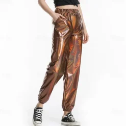 Dance Costumes Exotic Dancewear Pole dance Pants Ruching Pure Color Women's Performance Training Natural Polyester