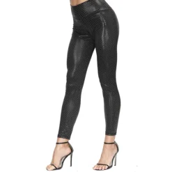 Dance Costumes Pants Pattern / Print Plaid 3/4 hidden Zipper Women's Performance Theme Party High PU