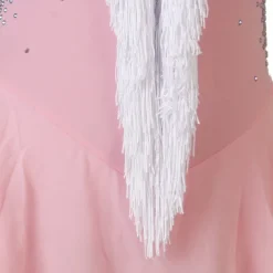 Dance Salsa Latin Dance Dress Rhinestone Tassel Women's Girls' Performance Training Long Sleeve High Spandex Tulle