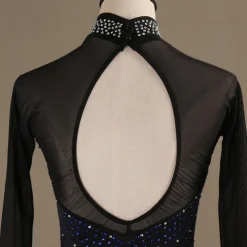 Dance Salsa Latin Dance Dress Crystals / Rhinestones Women's Performance Long Sleeve Spandex