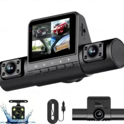 Dash Cam 4Channel 1080P Driving Recorder HD1080P Front Inside Rear View Infrared Night Vision Car Charge Reversing Camera