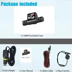 Dash Cam 4Channel 1080P Driving Recorder HD1080P Front Inside Rear View Infrared Night Vision Car Charge Reversing Camera