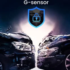 Dashcam Cameras Video Recorder Dual Lens Front and Rear Dash Cam for Cars Remote Intercom and Remote Playback