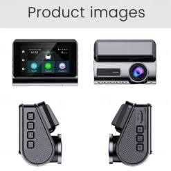 Dashcam Cameras Video Recorder Dual Lens Front and Rear Dash Cam for Cars Remote Intercom and Remote Playback