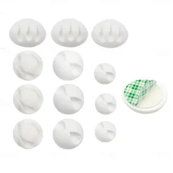 Data Cable Wire Organizer For Samsung Apple Support all tablets Cable Clips Adhesive Cord Holders Ideal Cable Cords Management for Organizing Cable Wires-Home Office Car Desk Nightstand