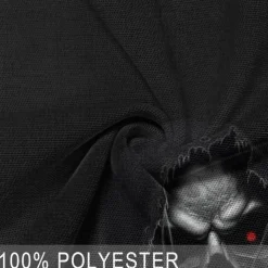 Day of the Dead Men's Skull Polo Shirts Golf Shirt Short Sleeve Polo Shirts V Neck Horror Streetwear Festival Wear Party Outfits 3D Print Spring & Summer Black