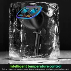 DC 12V LED 2 Way Car Cigarette Lighter Socket Splitter Dual USB Charger Adapter