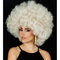 Deluxe 70s Afro Wig Women Huge Blonde Jumbo Afro Disco Costume Wigs 70's Costumes Accessories Daily Party Cosplay Halloween Wig