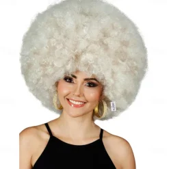Deluxe 70s Afro Wig Women Huge Blonde Jumbo Afro Disco Costume Wigs 70's Costumes Accessories Daily Party Cosplay Halloween Wig