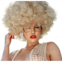 Deluxe 70s Afro Wig Women Huge Blonde Jumbo Afro Disco Costume Wigs 70's Costumes Accessories Daily Party Cosplay Halloween Wig