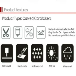 Delysia King Reflective Butterfly Car Sticker - Removable, Waterproof, Decorative Car Shape Flower Decal