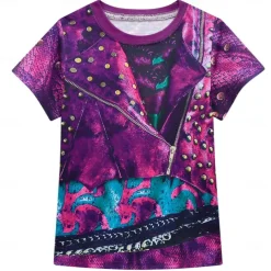 Descendants Mal Skirt Outfits Cosplay Wigs Cosplay Costume Movie Cosplay for Girls' Kids Masquerade Causal