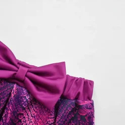 Descendants Mal Skirt Outfits Cosplay Wigs Cosplay Costume Movie Cosplay for Girls' Kids Masquerade Causal