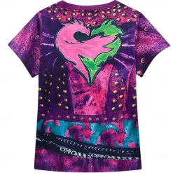 Descendants Mal Skirt Outfits Cosplay Wigs Cosplay Costume Movie Cosplay for Girls' Kids Masquerade Causal