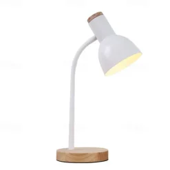 Desk Lamp / Reading Light / Bedside lamps Eye Protection / Swing Arm / Adjustable Simple / Modern Contemporary For Study Room / Office / Girls Room Metal Wood 85-265V