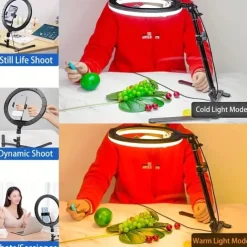 Desktop Live Mobile Phone Overhead Shooting Stand Network Red Fill Light Food Live Still Life Shooting Folding Remake Stand