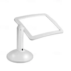 Desktop Magnifying Glass with LED Light Large Screen 360-degree Rotation 3 Times Magnification Reading Newspapers for The Elderly