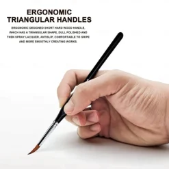 Detailing Brushes Set, 10pcs Miniature Brushes For Fine Detailing And Art Painting - Acrylic, Watercolor, Oil Painting, Model, Warhammer 40k