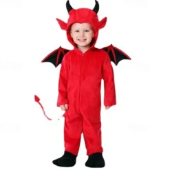 Devil Bull Demon Halloween Cosplay Costume Party Costume Costume Walpurgis Night Cosplay Kid's Boys' Girls' Masquerade Performance Easy Halloween Costumes Dress Up