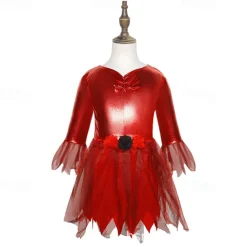 Devil Cosplay Costume Halloween Group Family Costumes Kid's Boys Girls' Cosplay Halloween Halloween Carnival Masquerade Easy Carnival Costume for Walpurgis Night