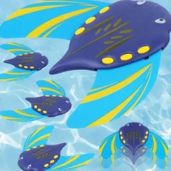 Devil Fish Toy Adjustable Fish Fin Pool Toy Toy Fish Water Children Underwater Beach Gliders Devil Fish Pool Toy Toys Fish Pool