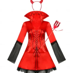 Devil Halloween Cosplay Costume Party Costume Masquerade Walpurgis Night Outfits Sexy Costume Adults' Women's Masquerade Mardi Gras Performance Party Halloween Easy Halloween Costumes Dress Up