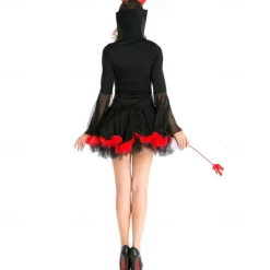 Devil Halloween Cosplay Costume Party Costume Masquerade Walpurgis Night Outfits Sexy Costume Adults' Women's Masquerade Mardi Gras Performance Party Halloween Easy Halloween Costumes Dress Up
