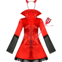 Devil Halloween Cosplay Costume Party Costume Masquerade Walpurgis Night Outfits Sexy Costume Adults' Women's Masquerade Mardi Gras Performance Party Halloween Easy Halloween Costumes Dress Up