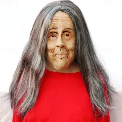 Devil Old lady Mask Mengpo mask Scary Grimace Mask Old Lady Granny old man latex head cover for halloween for Walpurgis Night