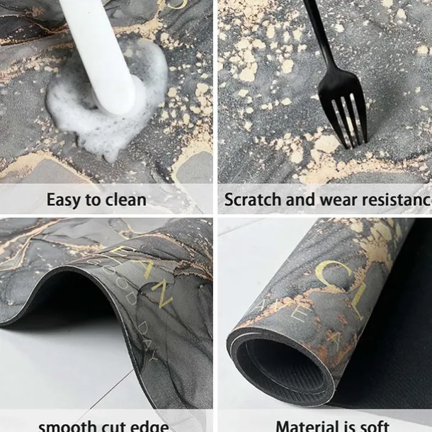 Diatomaceous Earth Bath Mat Super Absorbent Toilet Door Quick-Drying Foot Mat Entry Door Mat Non-Slip Mat