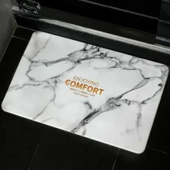 Diatomaceous Earth Bath Mat Non-slip Super Absorbent Toilet Door Quick-Drying Foot Mat Entry Door Mat Non-Slip Mat