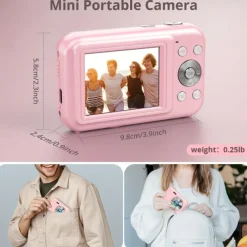 Digital Camera FHD 1080P Camera 44MP Digital Point And Shoot Camera 16X Zoom Small Camera Affordable Digital Cameras for Travel