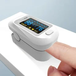 Digital Fingertip Blood Heart Rate Monitor Fingertip Pulse Plethysmograph and Perfusion Index Ideal for Home Use and Sports Enthusiasts