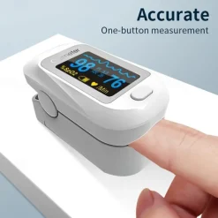 Digital Fingertip Blood Heart Rate Monitor Fingertip Pulse Plethysmograph and Perfusion Index Ideal for Home Use and Sports Enthusiasts