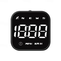 Digital GPS Speedometer Car HUD Heads Up Display with Digital Speed in MPH KPH Compass Driving Direction Fatigue Driving Reminder Overspeed Alarm Trip Meter