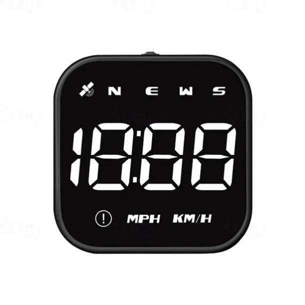 Digital GPS Speedometer Car HUD Heads Up Display with Digital Speed in MPH KPH Compass Driving Direction Fatigue Driving Reminder Overspeed Alarm Trip Meter