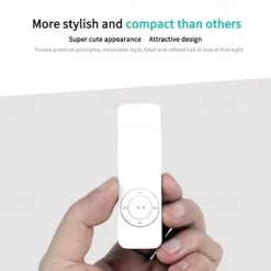 Digital MP3 Player Portable USB Rechargable Media Sound MP3 Music Player with Lanyard for Student Valentine's Day Gifts