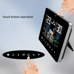 Digital Screen Alarm Clock Weather Station Temperature Sensor With Electronic Thermometer Weather Barometer Forecast Sensor