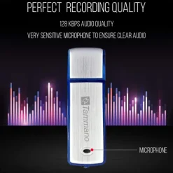 Digital Voice Recorder USB and Memory Stick 2 Tools in 1 Audio Recorder with Silent Mini Dictaphone Ideal for Lectures Meetings, Interviews Students Compatible with Windows and Apple