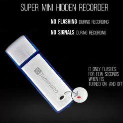 Digital Voice Recorder USB and Memory Stick 2 Tools in 1 Audio Recorder with Silent Mini Dictaphone Ideal for Lectures Meetings, Interviews Students Compatible with Windows and Apple