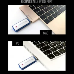 Digital Voice Recorder USB and Memory Stick 2 Tools in 1 Audio Recorder with Silent Mini Dictaphone Ideal for Lectures Meetings, Interviews Students Compatible with Windows and Apple