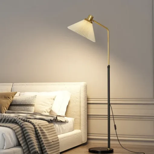 Dimmable Floor Lamp Arc Floor Lamps, Metal Floor Lamps, LED Floor Light Creative，Standing Lamp Adjustable, for Living Room, Office and Bedroom Standing Reading Lamp