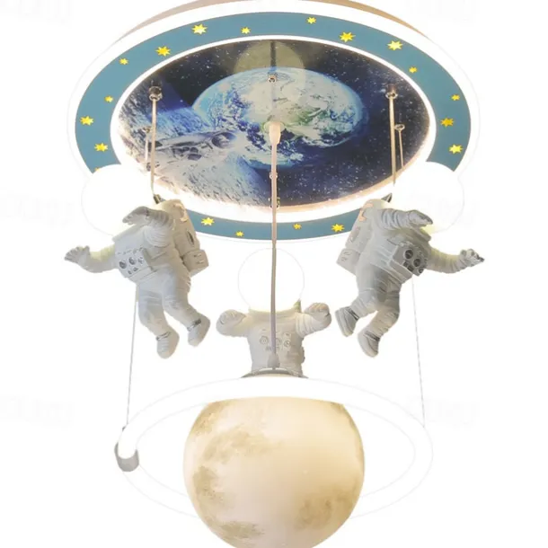 Dimmable LED Ceiling Lamp for Children's Room, Creative Simplicity Clouds Airplane Light Bedroom Cartoon Ceiling Light Fixture with Remote