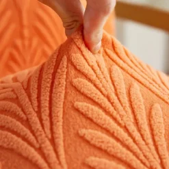 Dining Chair Cover Stretch Chair Seat Slipcover Suede Water Repellent Soft Plain Solid Color Durable Washable Furniture Protector For Dining Room Party