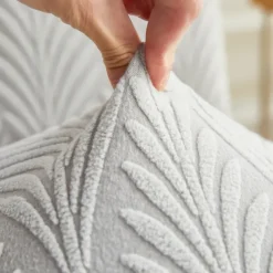 Dining Chair Cover Stretch Chair Seat Slipcover Suede Water Repellent Soft Plain Solid Color Durable Washable Furniture Protector For Dining Room Party