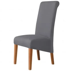 Dining Chair Covers, Burgundy Stretch Chair Cover, Spandex High Back Chair Protector Covers Seat Slipcover with Elastic Band for Dining Room,Wedding