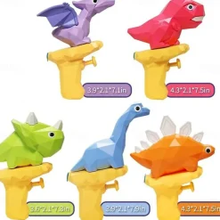 Dinosaur Water Gun Sand Toys Squirt Gun Water Outdoor Toys Gifts for Kids 3 4 5 Years Old